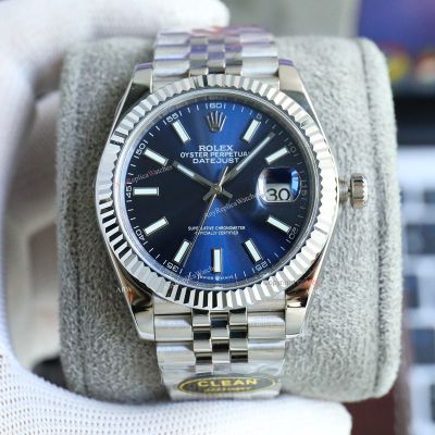Clean Factory Rolex Datejust 3235 Blue Face Watch